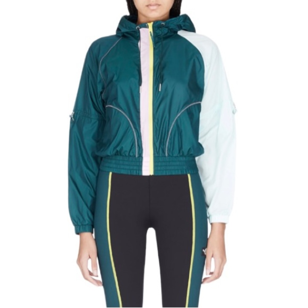Puma Hooded Windbreaker Colorblock Cosmic Jacket